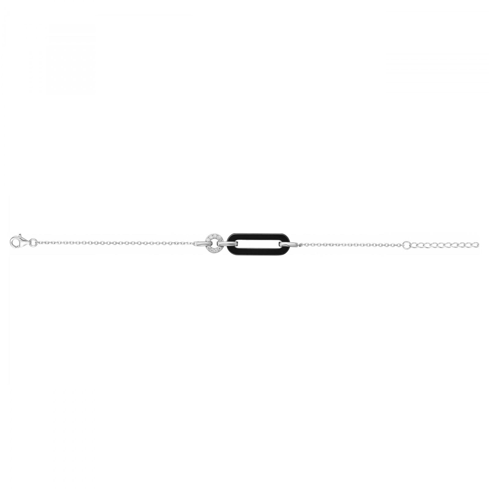 BRAC. ARGT.CERAM. NOIRE 10 OZ-16+3CM