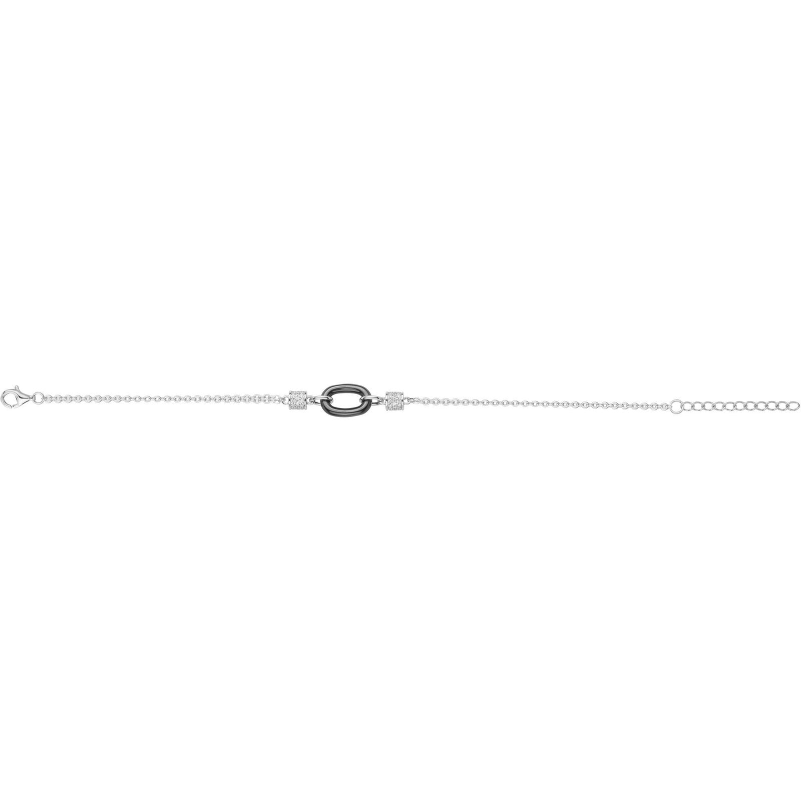 BRAC. ARGT. CERAM.NOIRE ET 66 OZ 16+3CM