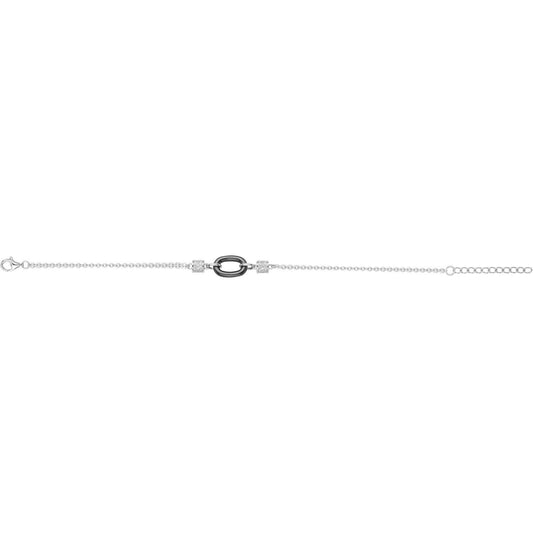 BRAC. ARGT. CERAM.NOIRE ET 66 OZ 16+3CM