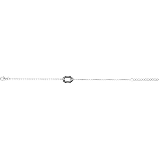 BRAC. ARGT. CERAM.NOIRE ET 6 OZ 16+3CM