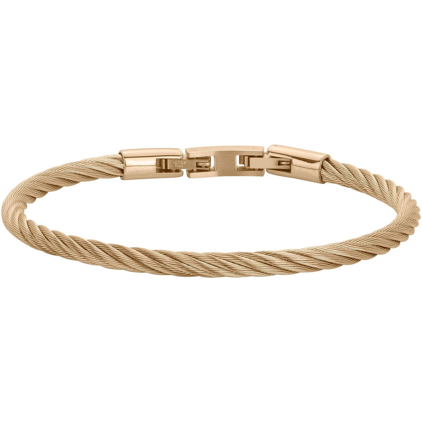 BRAC.ACIER CABLE IPG-DIAM.55x65MM - Bijouterie Cordier