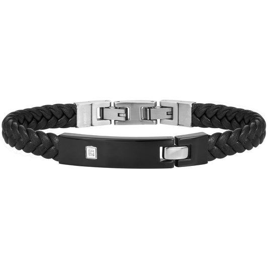 BRACELET ACIER 1 DIAMANT - Bijouterie Cordier