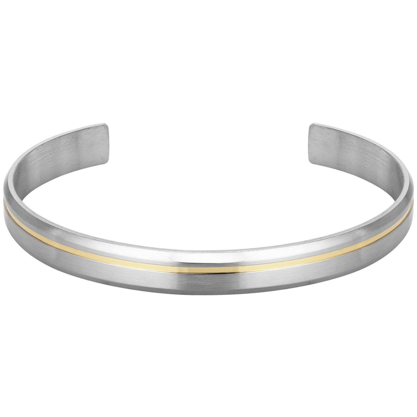 BRACELET ACIER BICOLORE JAUNE-DIAM.65 - Bijouterie Cordier