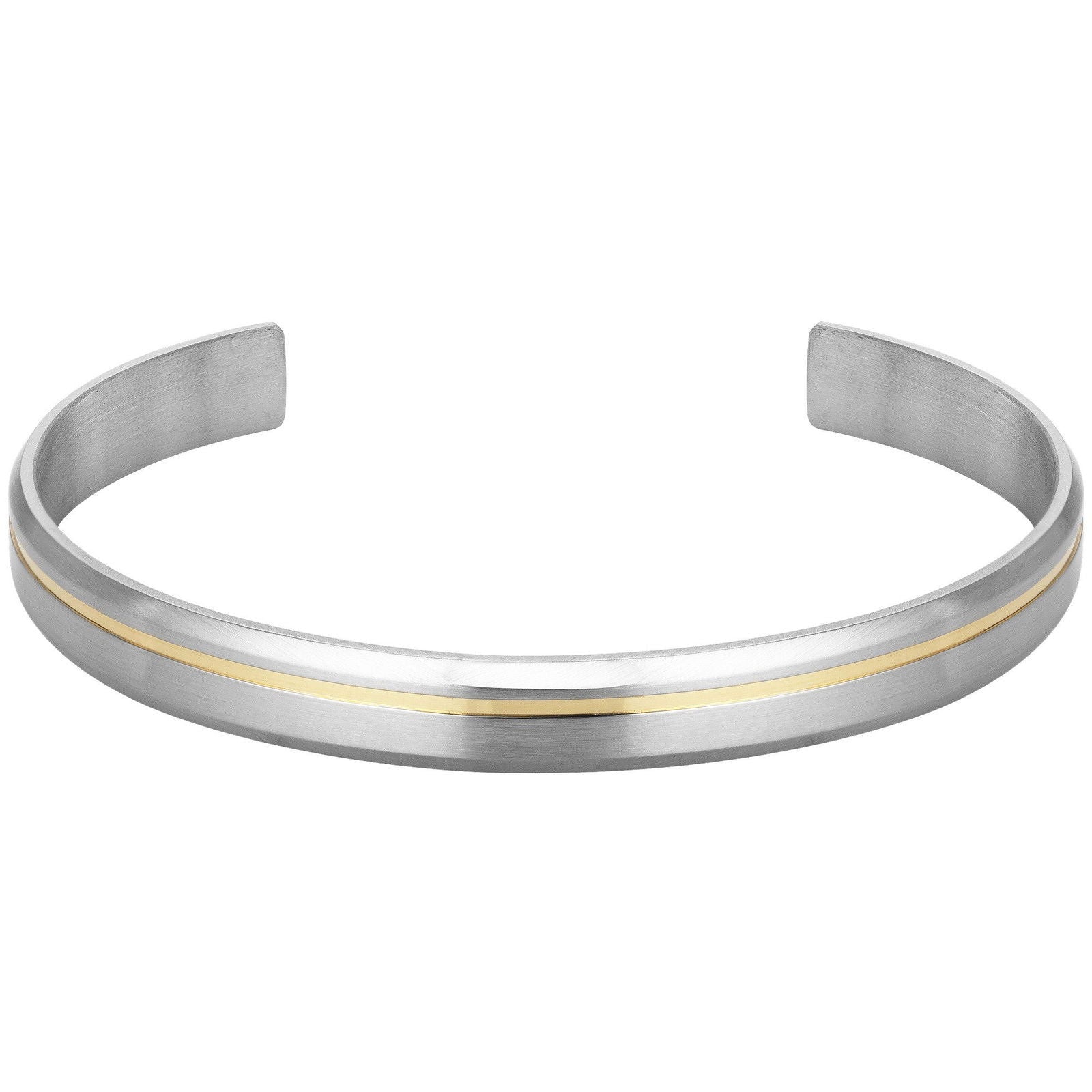 BRACELET ACIER BICOLORE JAUNE-DIAM.65 - Bijouterie Cordier