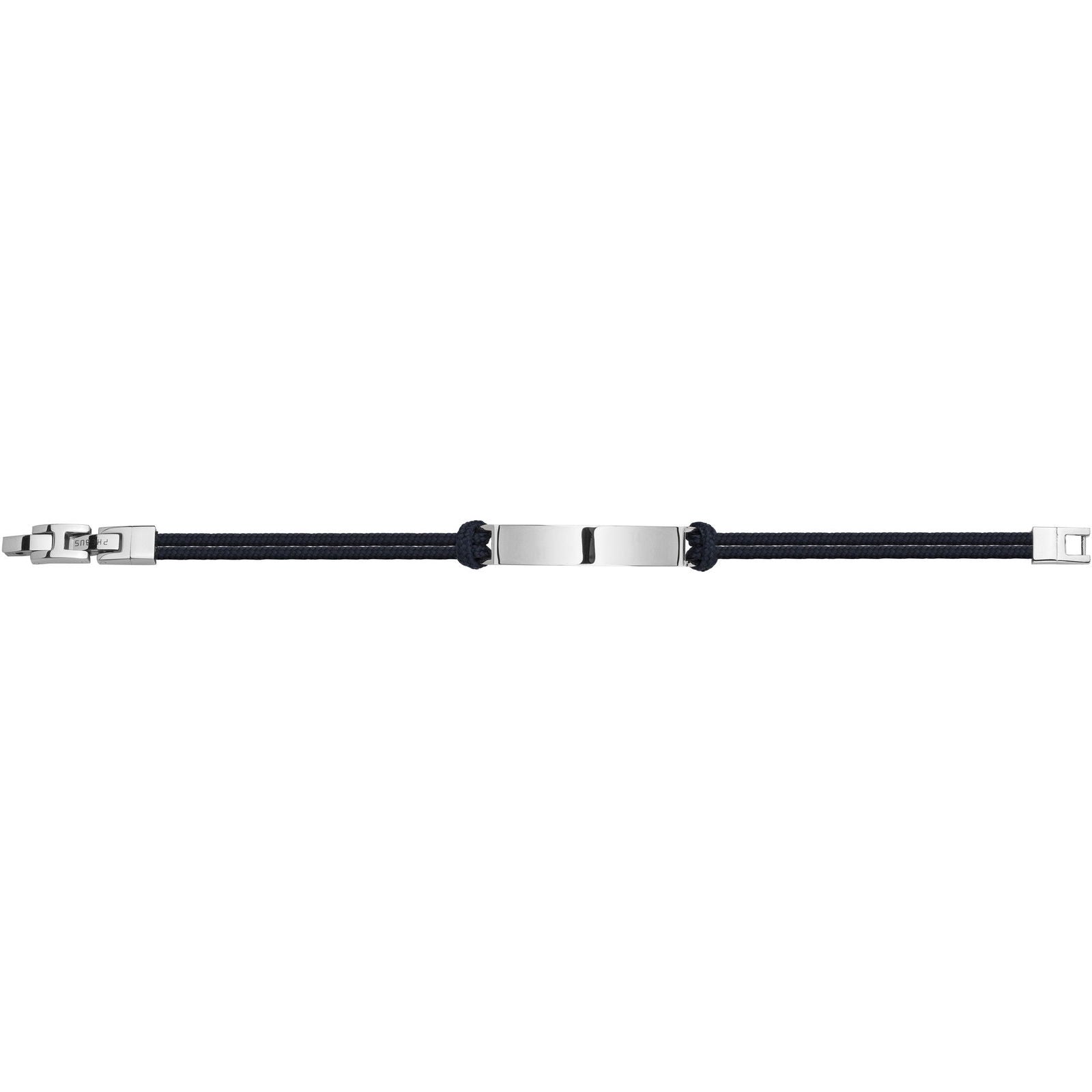 BRACELET ACIER CORD. REGL.-19,5+1,5CM