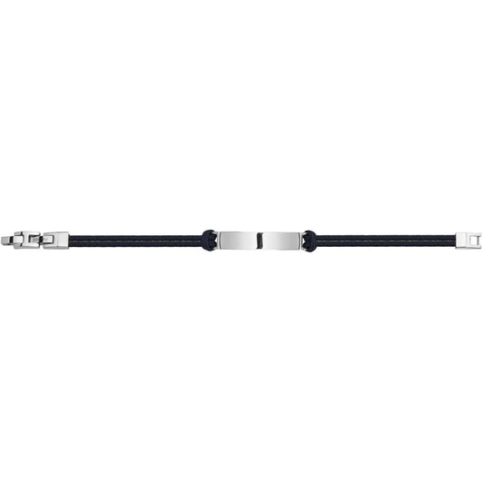 BRACELET ACIER CORD. REGL.-19,5+1,5CM