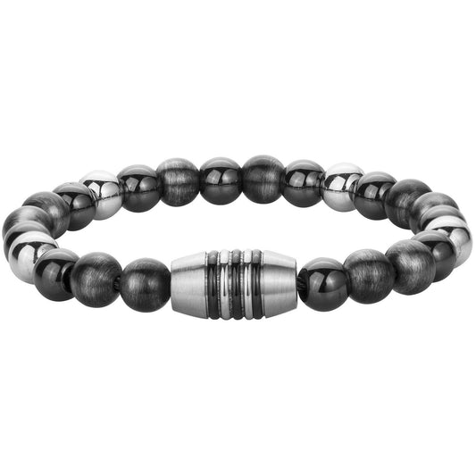 BRACELET ACIER ET BOULE VINTAGE-DIAM.62 - Bijouterie Cordier