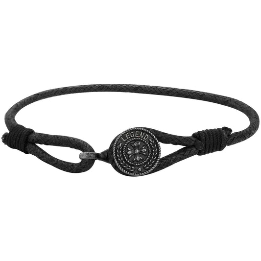 BRACELET ACIER ET IP VINTAGE-REGL.JUSQU'A 21CM