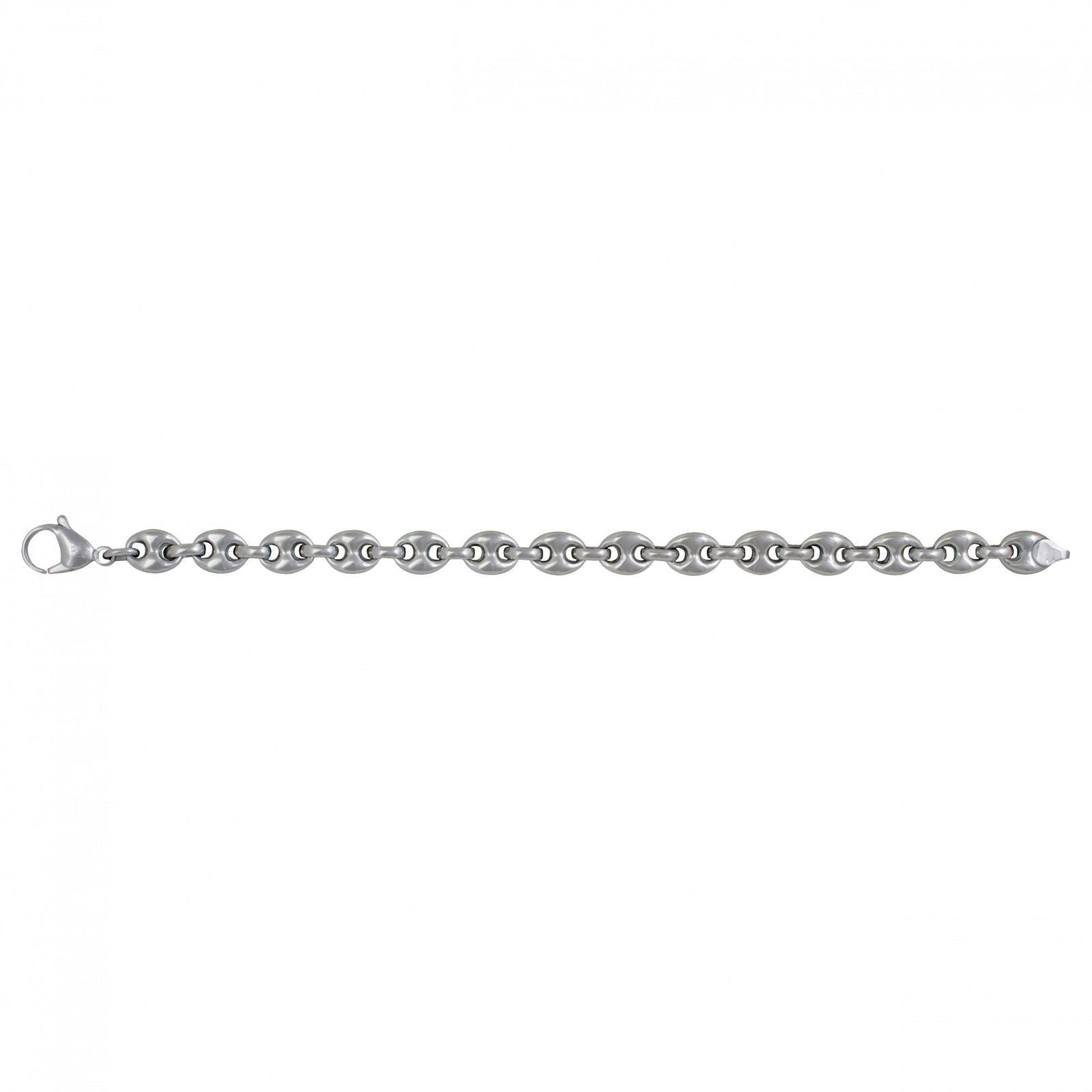 BRACELET ACIER GRAIN DE CAFE 21CM - Bijouterie Cordier