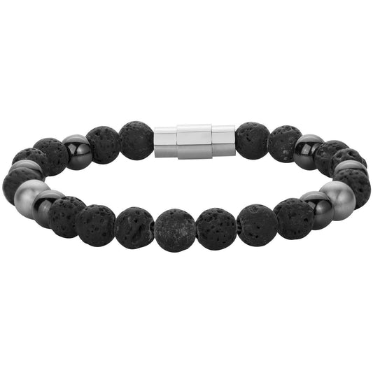 BRACELET ACIER LAVA -DIAM.60 - Bijouterie Cordier