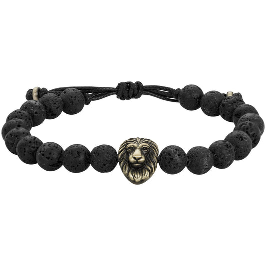BRACELET ACIER LAVE NOIR-REFGL.17-24CM - Bijouterie Cordier