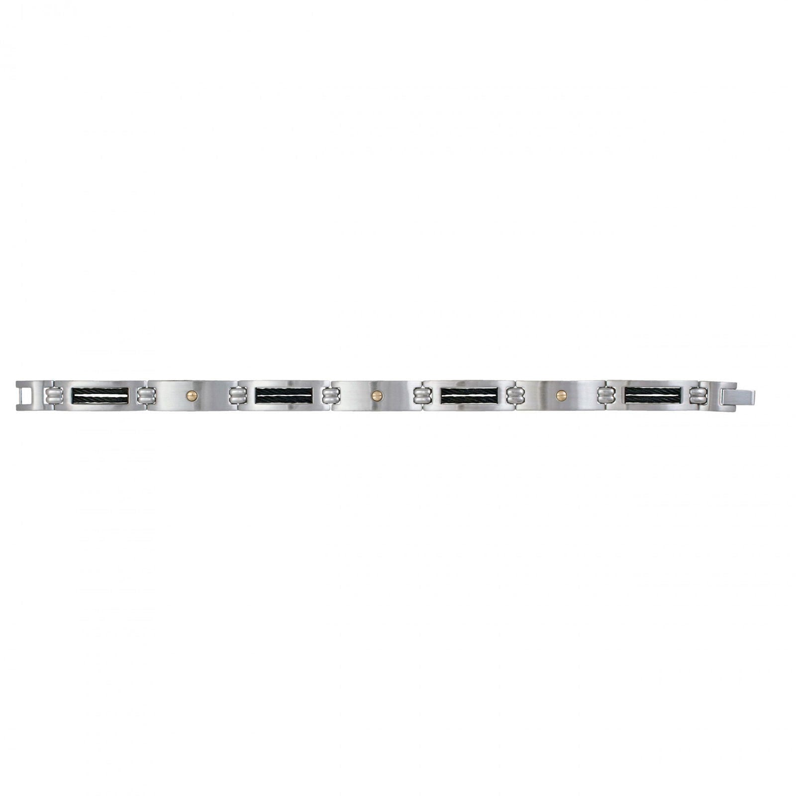 BRAC. AC/CABLE NOIR/OR750/000 3VIS 0.06G 21CM - Bijouterie Cordier