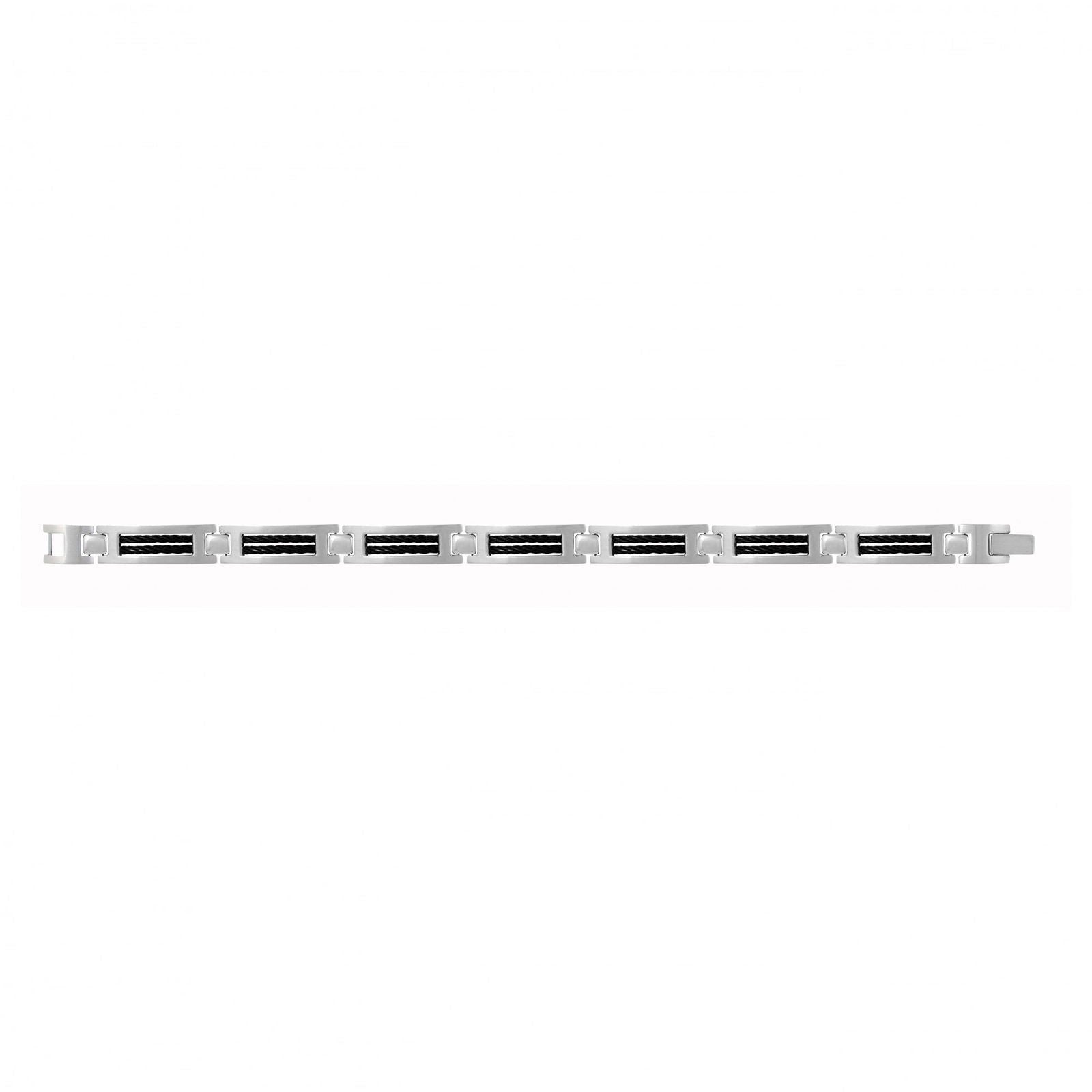 BRAC. AC/CABLE NOIR 21CM - Bijouterie Cordier