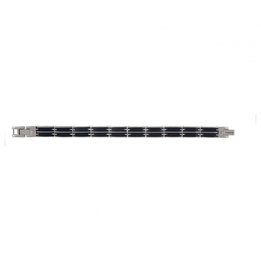 BRAC. AC/DOUBLE CERAMIQUE NOIRE 19.5 - Bijouterie Cordier