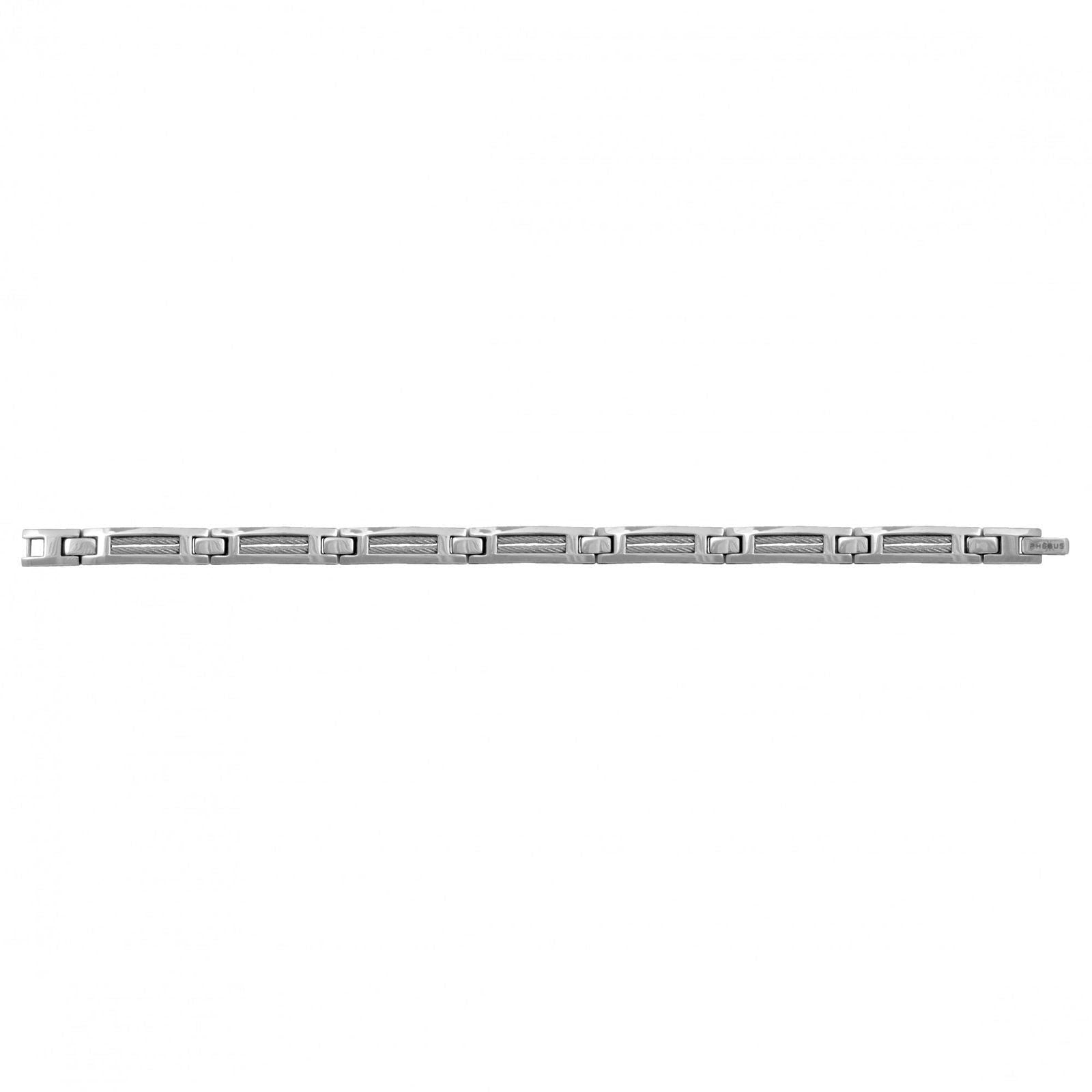 BRAC. ACIER/CABLE 21CM - Bijouterie Cordier