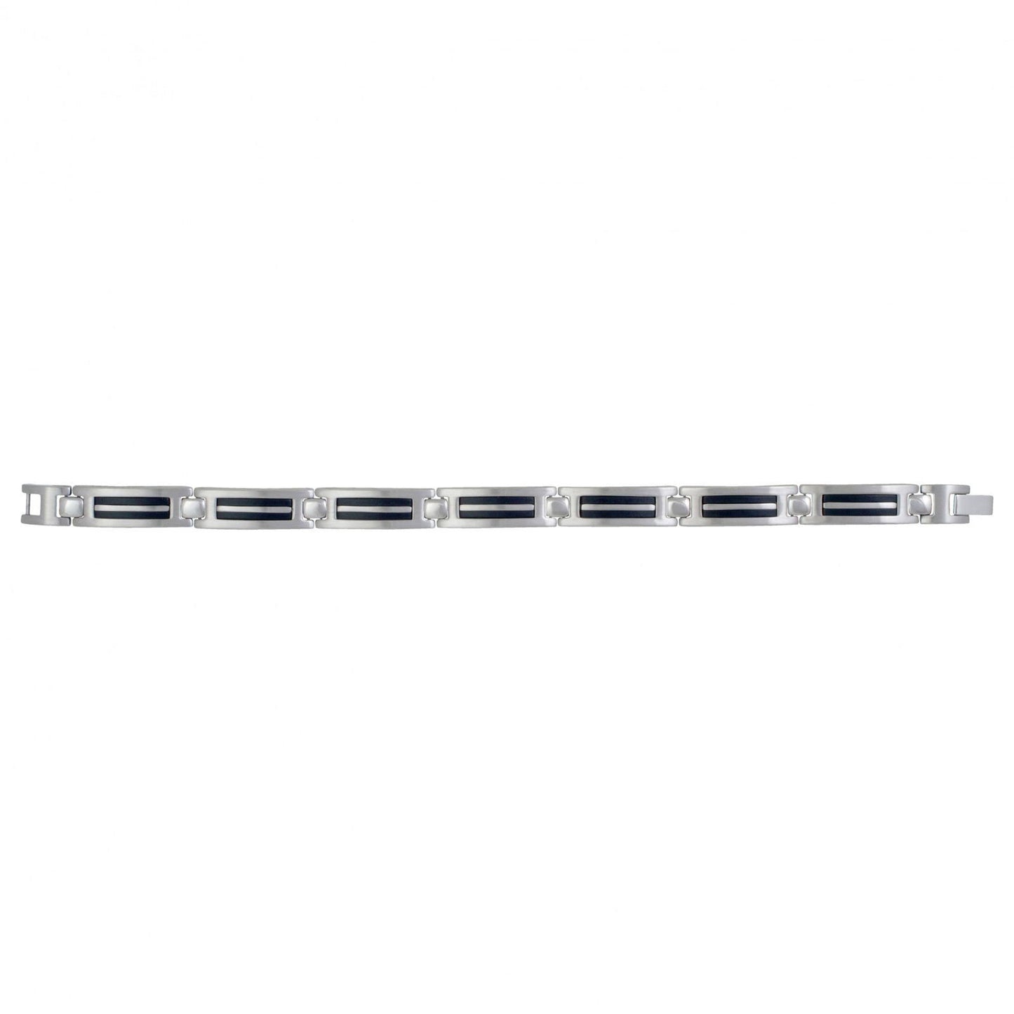 BRAC. ACIER/RESINE 21CM - Bijouterie Cordier
