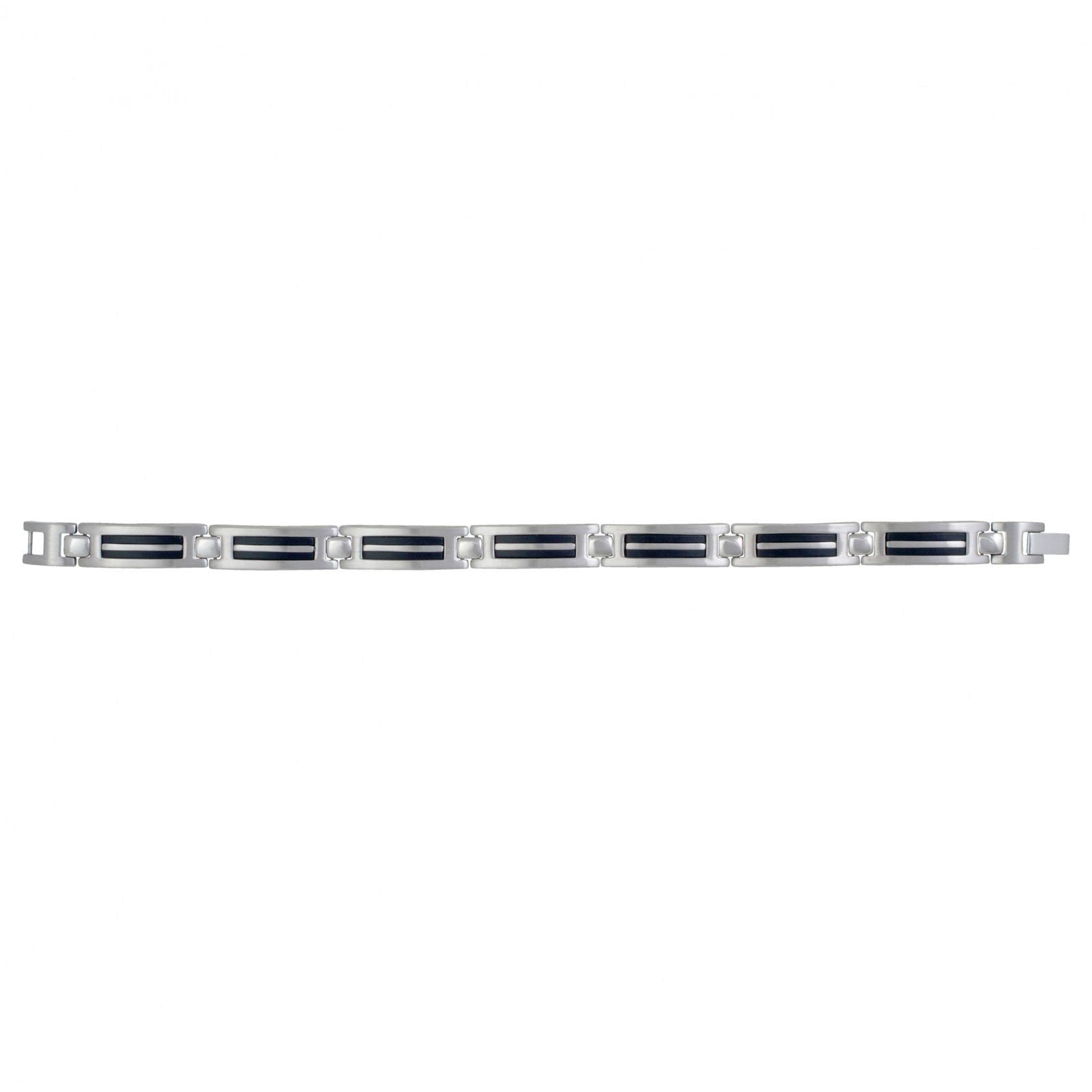 BRAC. ACIER/RESINE 21CM - Bijouterie Cordier