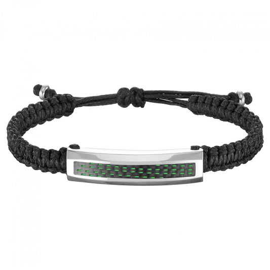BRAC. ACIER CARB.VERT 18-25CM - Bijouterie Cordier