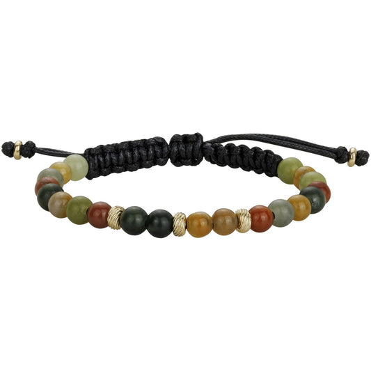 BRAC. ACIER ET IPG AVEC PERLES SYNTHETIQUES-REGL.18-26CM - Bijouterie Cordier