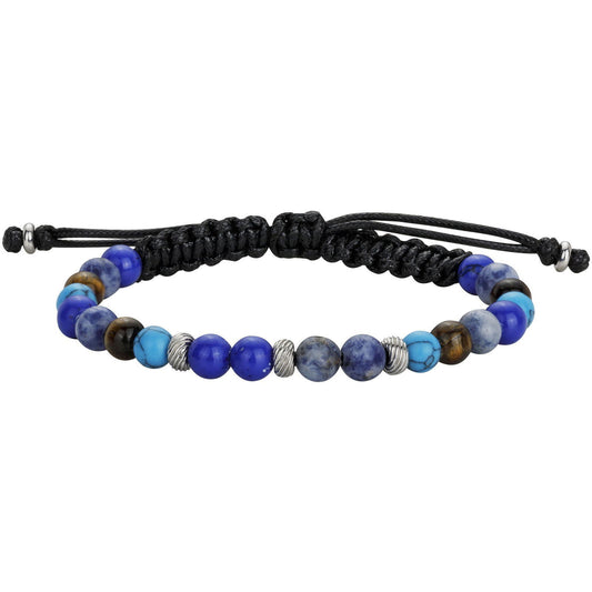 BRAC. ACIER ET PERLES SYNTHETIQUES-REGL.18-26CM - Bijouterie Cordier