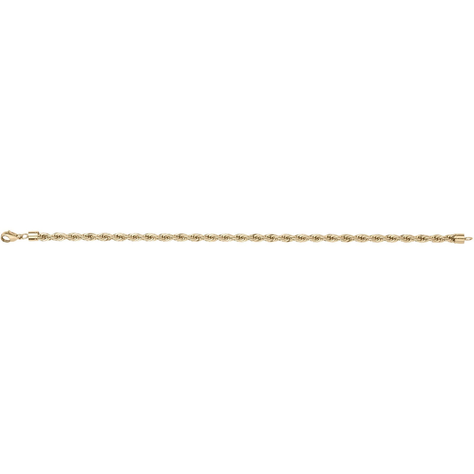 BRAC. ACIER IPG MAILLE CORDE-21CM - Bijouterie Cordier