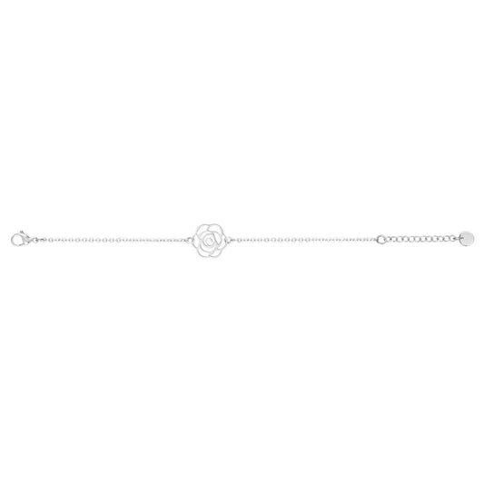 BRAC ACIER MOTIF ROSE AJOUREE 16+3CM