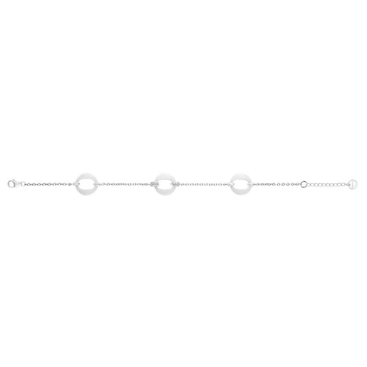 BRAC ARGT 3 OMEGA CERAM BLANCHE ET OZ 16+3CM