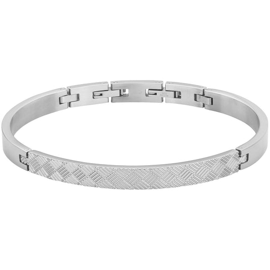 BRAC. JONC SEMI RIGIDE ACIER-DIAM.55x65MM - Bijouterie Cordier
