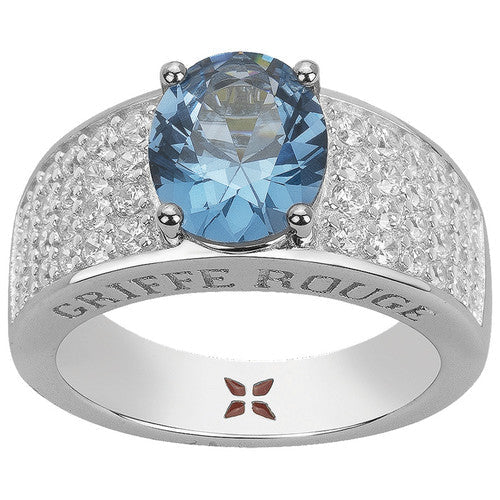 Bague Griffe Rouge en argent 9251000e - Bijouterie Cordier