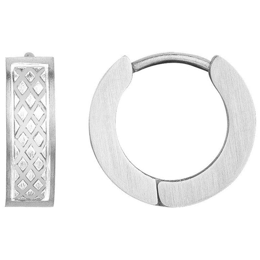 Boucles d’Oreilles Homme Phebus Acier Minimalistes