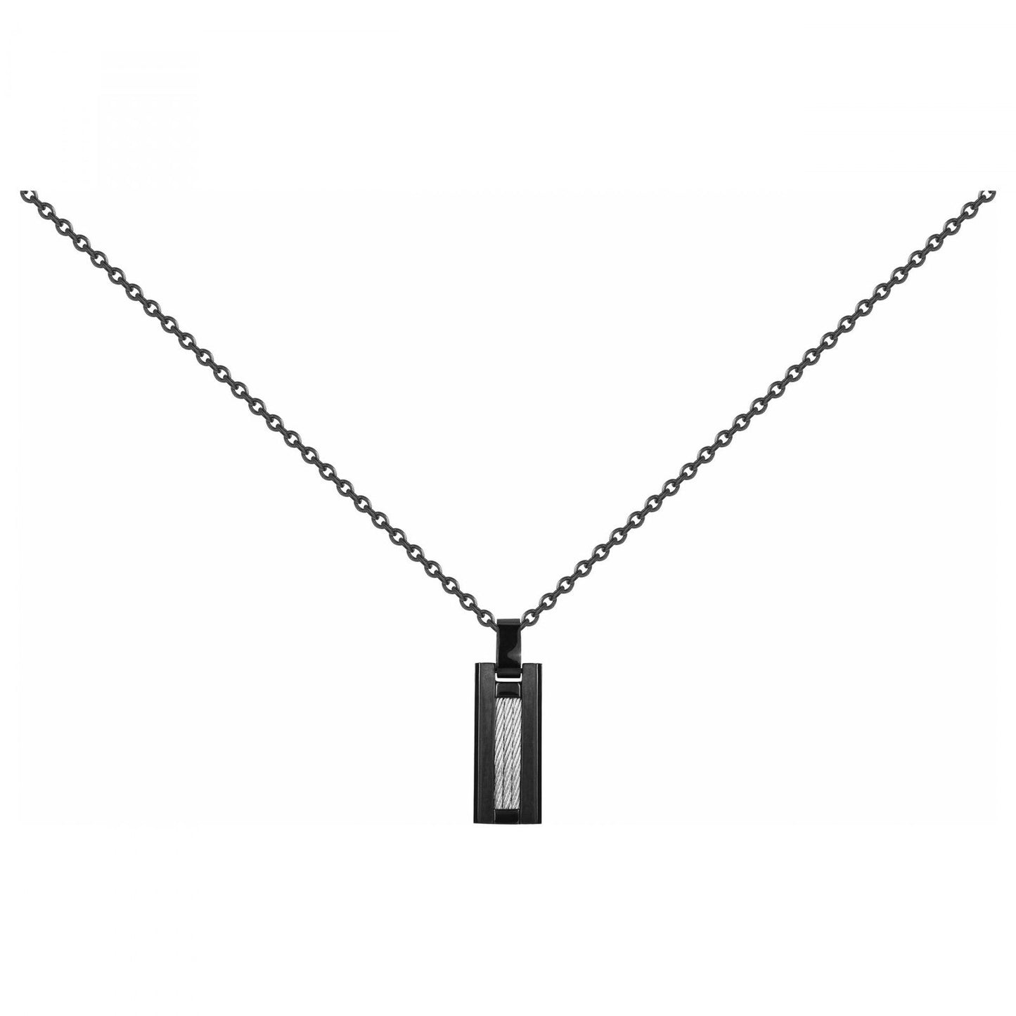 COL. ACIER IPN CABLE BLANC-50+5CM