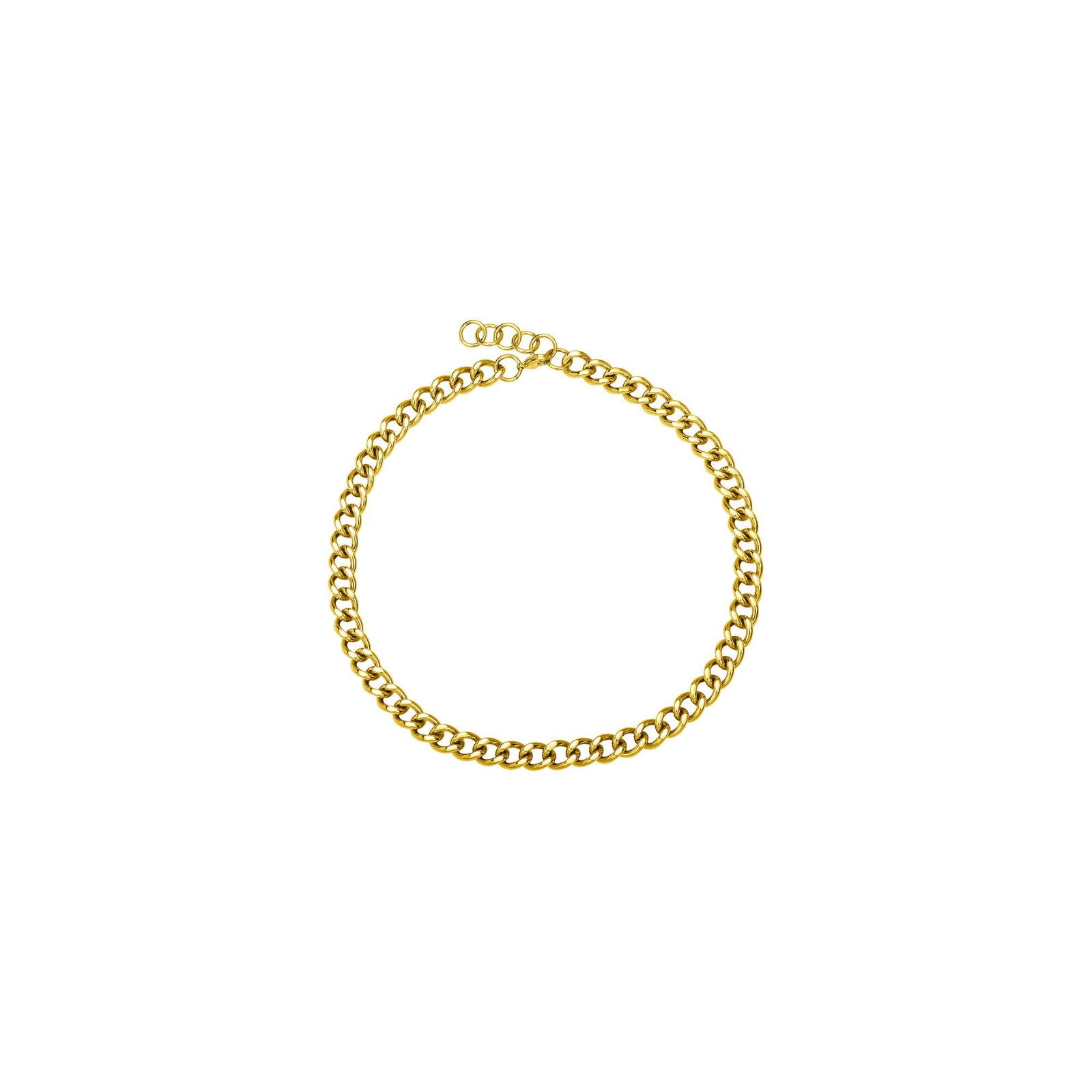 COLL. ACIER ET PVD JAUNE-52+5CM