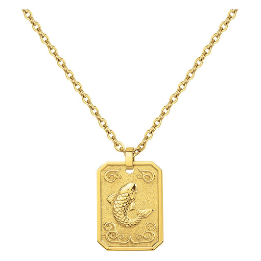 COLL. ACIER IPG MEDAILLE POISSON-50+10CM
