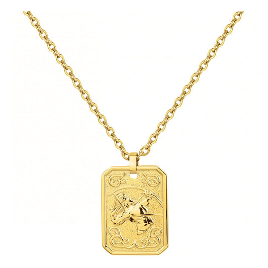COLL. ACIER IPG MEDAILLE SAGITTAIRE-50+10CM