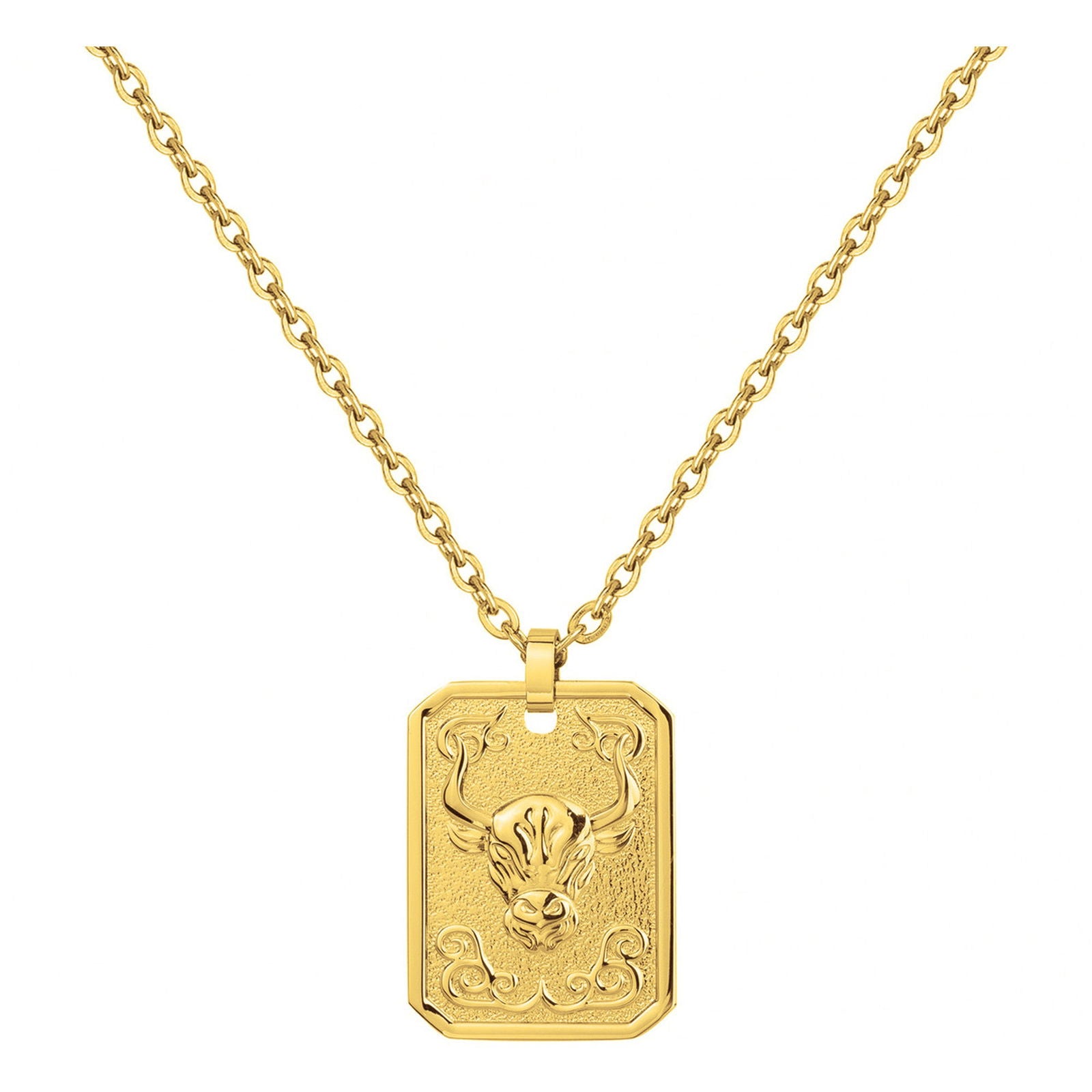COLL. ACIER IPG MEDAILLE TAUREAU-50+10CM