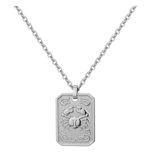 COLL. ACIER MEDAILLE CANCER-50+10CM