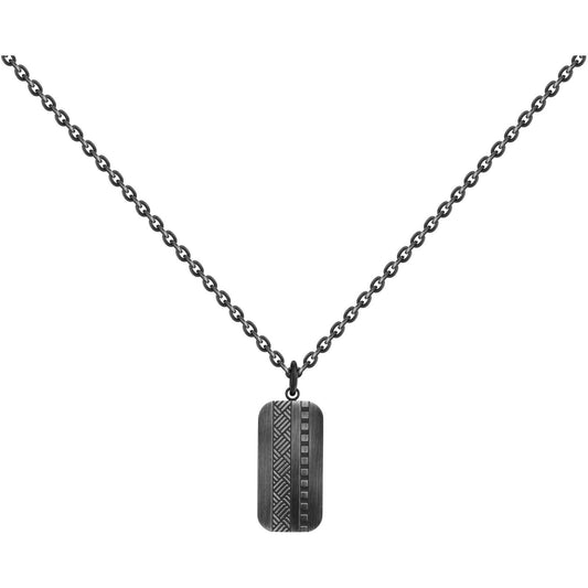 COLLIER ACIER IP VINTAGE - Bijouterie Cordier