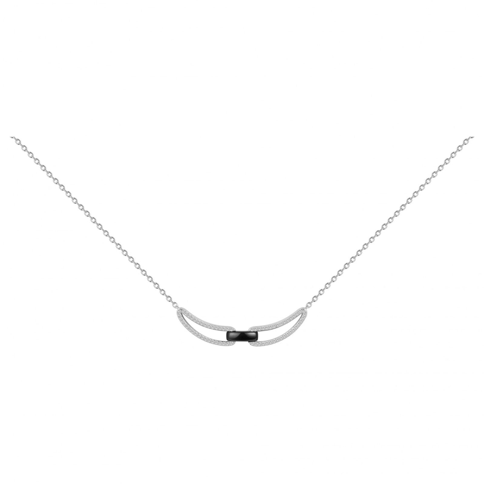 COLLIER ARGENT 68 OXYDES DE ZIRCONIUM - Bijouterie Cordier