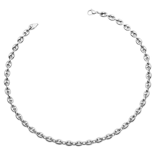 COLLIER GRAND GRAIN CAFE BRILLANT 10mm largeur - Bijouterie Cordier