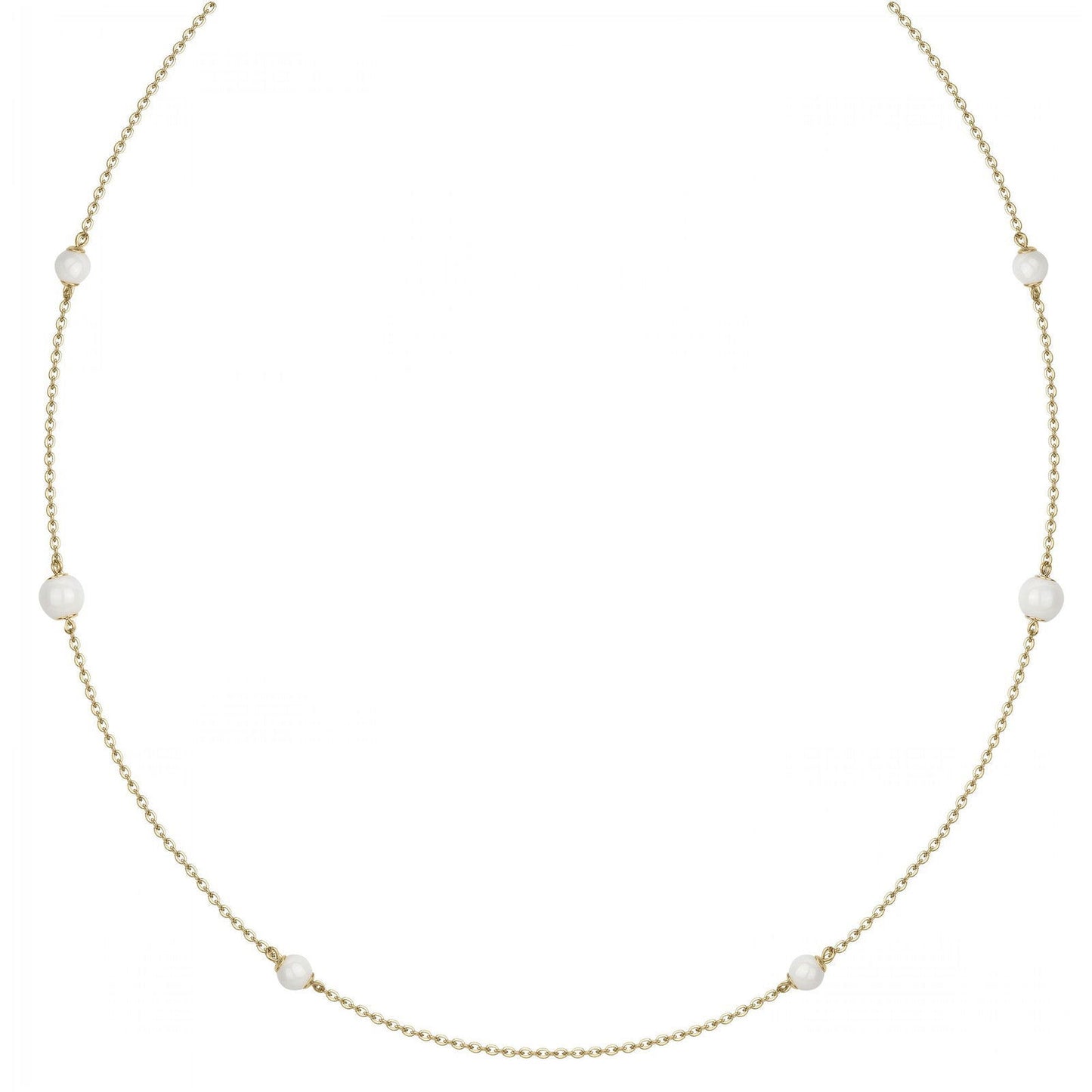 COLL. ACIER ET CERAM.BLANC-80CM - Bijouterie Cordier