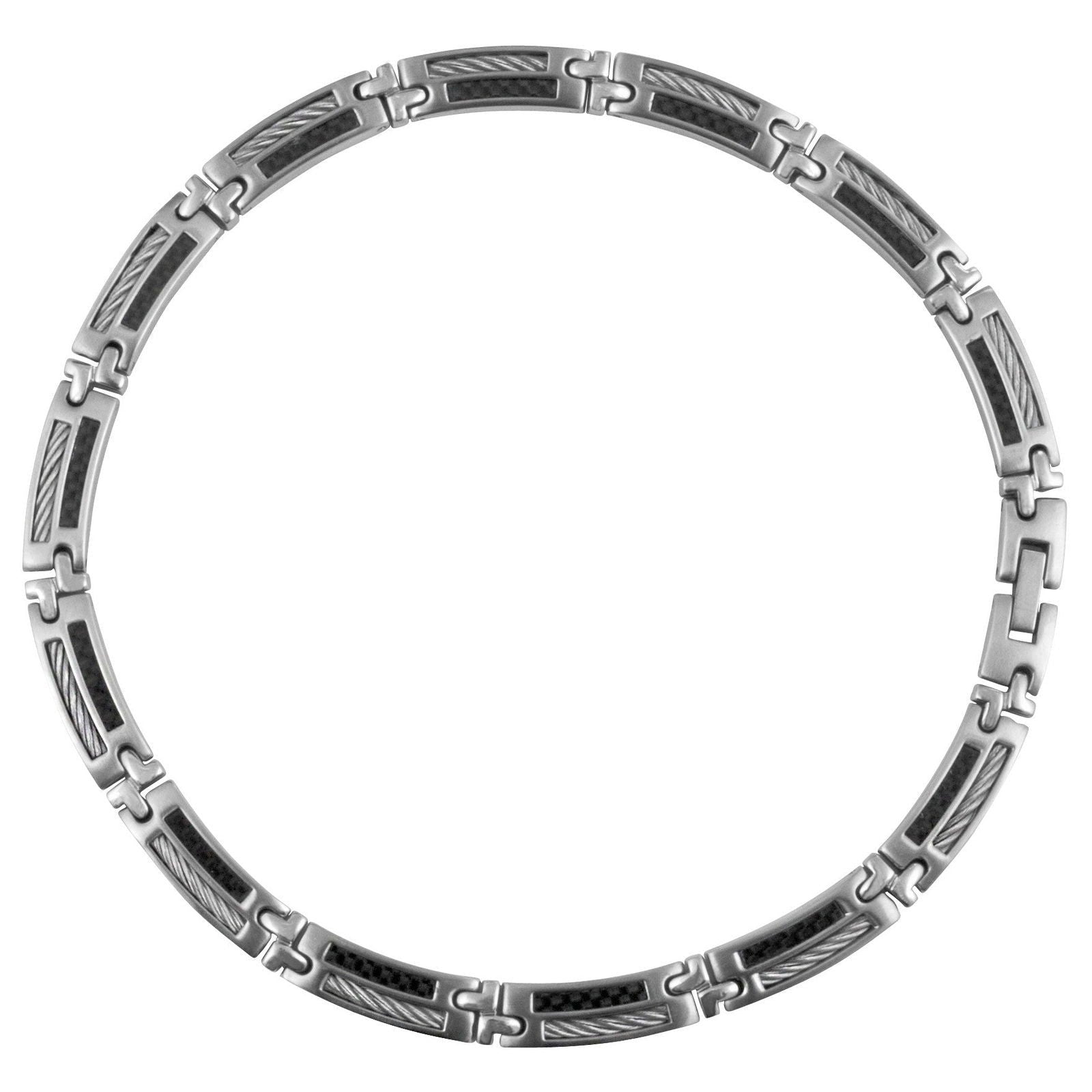 COL. AC/CABLE/CARBONE 50CM - Bijouterie Cordier