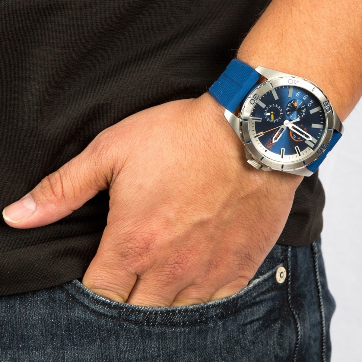 Montre BOSS Homme Bleu & Orange