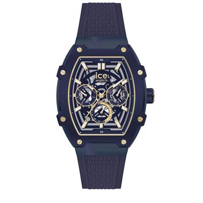 ICE Holiday - Gold Blue Skel - Steel - Medium - MT - 024371 - Bijouterie Cordier
