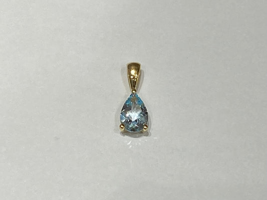 Pendentif Gringoire Topaze Bleue
