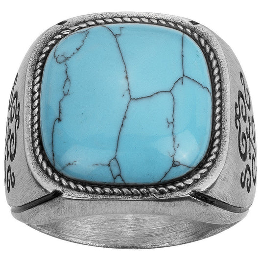 LEGEND BAG. ACIER TURQUOISE RECONSTITUEE - Bijouterie Cordier