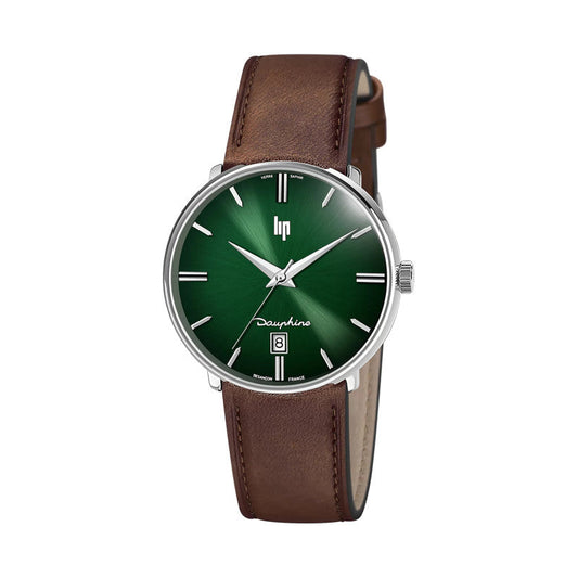 Lip Dauphine Classique 38 mm Cadran Vert - Bijouterie Cordier