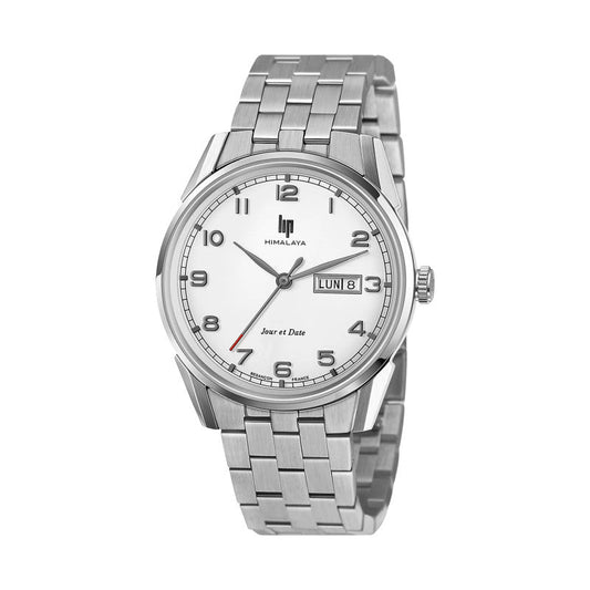 Lip Himalaya Classique 40 mm Cadran Blanc Jour et Date - Bijouterie Cordier