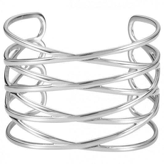 MANCHETTE ACIER CROISILLONS DIAM. 65 MM - Bijouterie Cordier