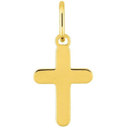 Pendentif Croix Traditionnelle en Or Jaune 18K - Bijouterie Cordier