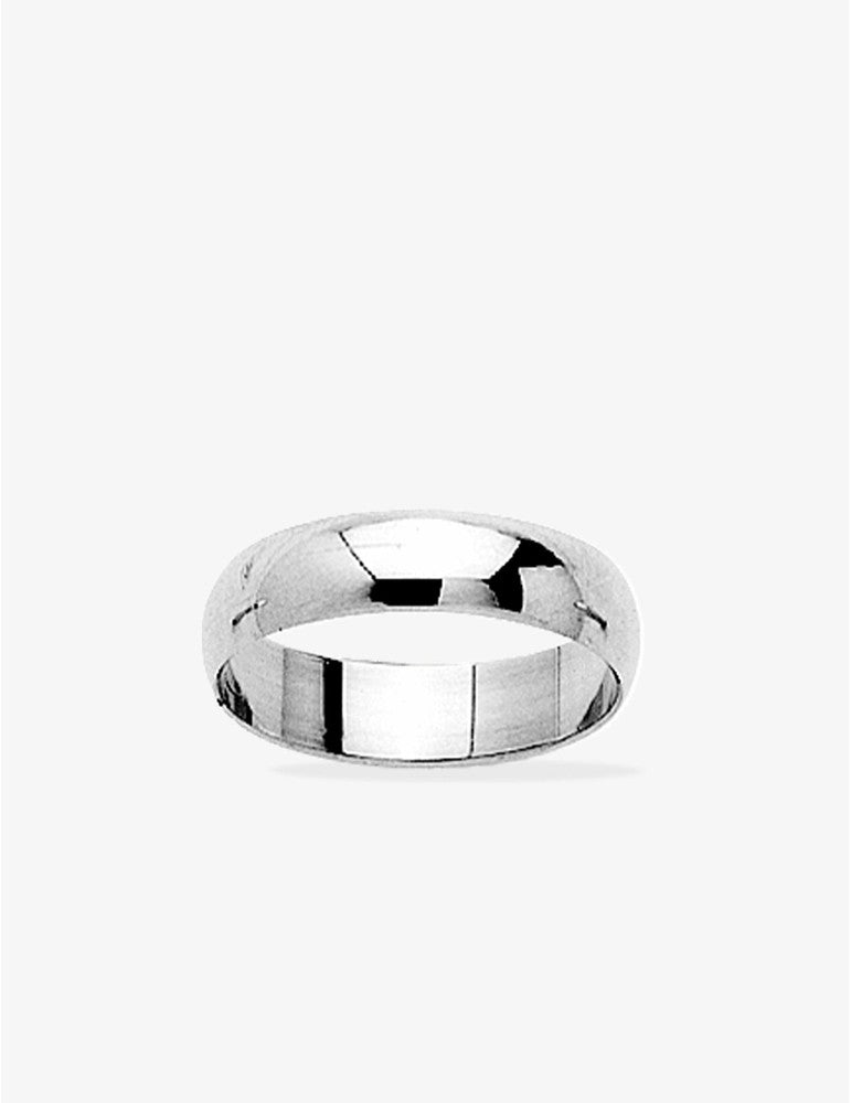 Alliance Argent Demi-Jonc Rhodié 925/1000e –5mm